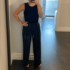 Black velvet jumper size 6P